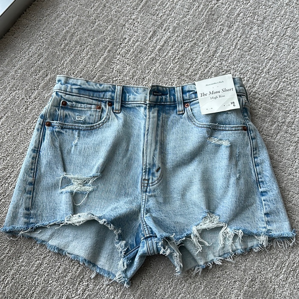 High Rise Jean Shorts